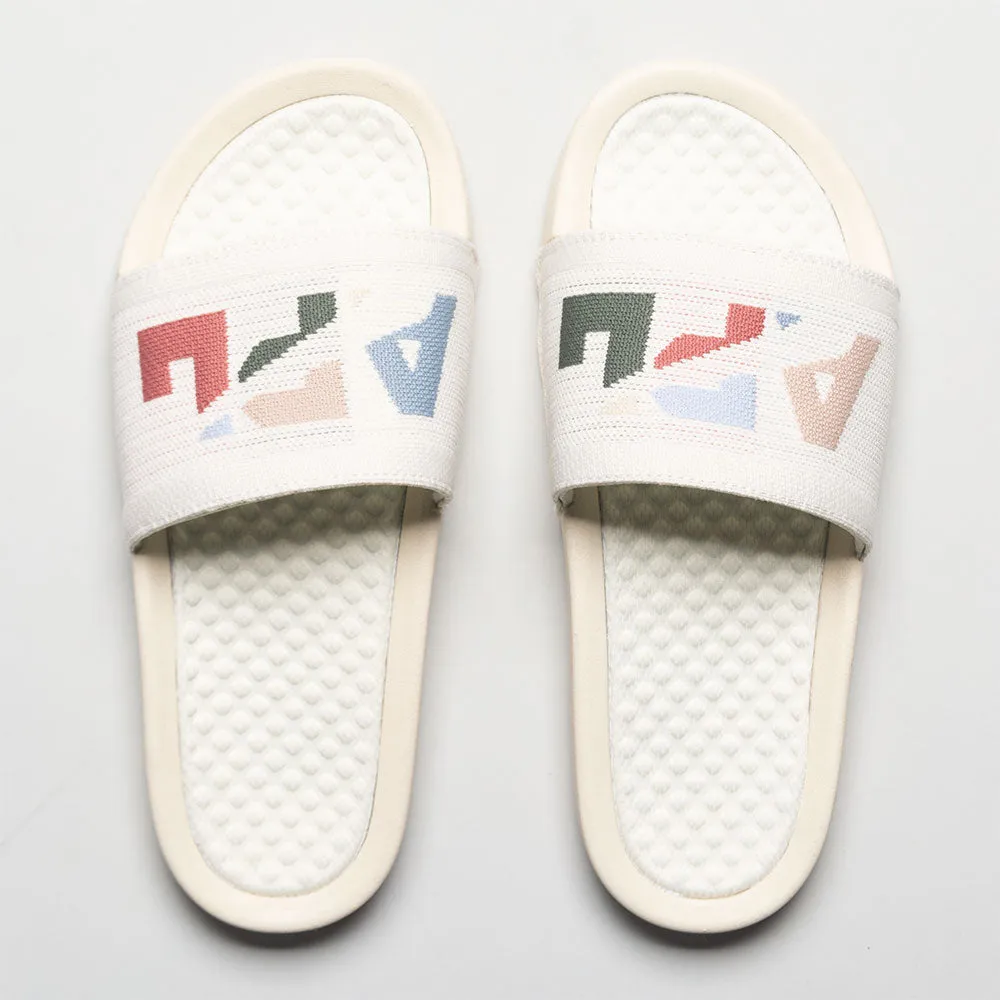 perforated upper shoes APL Big Logo Slide Women's  Pristine/Pastel