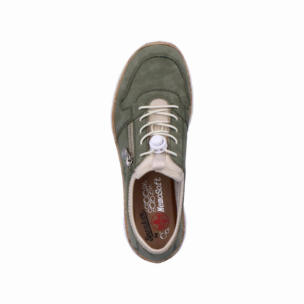 Rubber Sole Game Day N42G0-52 Bungee Lace Green