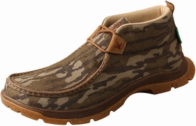 Twisted X Men's Chukka Oblique Toe, Bottomland Camo with CellSole comfort technology, 10 M Harvest Walk