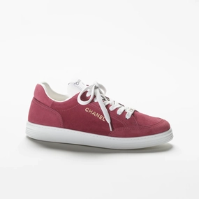 Suede Calfskin Red Sneakers Designer Sneakers for Women Impact Zone Shock absorption system