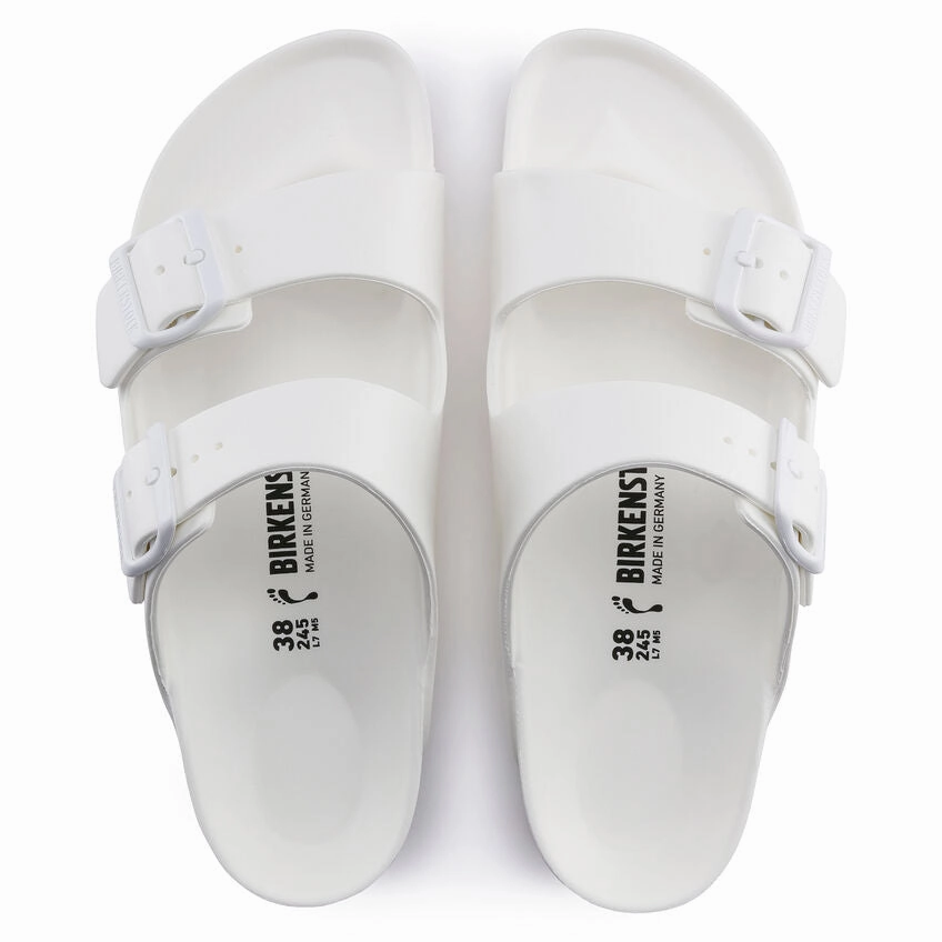 Arizona EVA White Narrow Comfort Slides Premium Sandals
