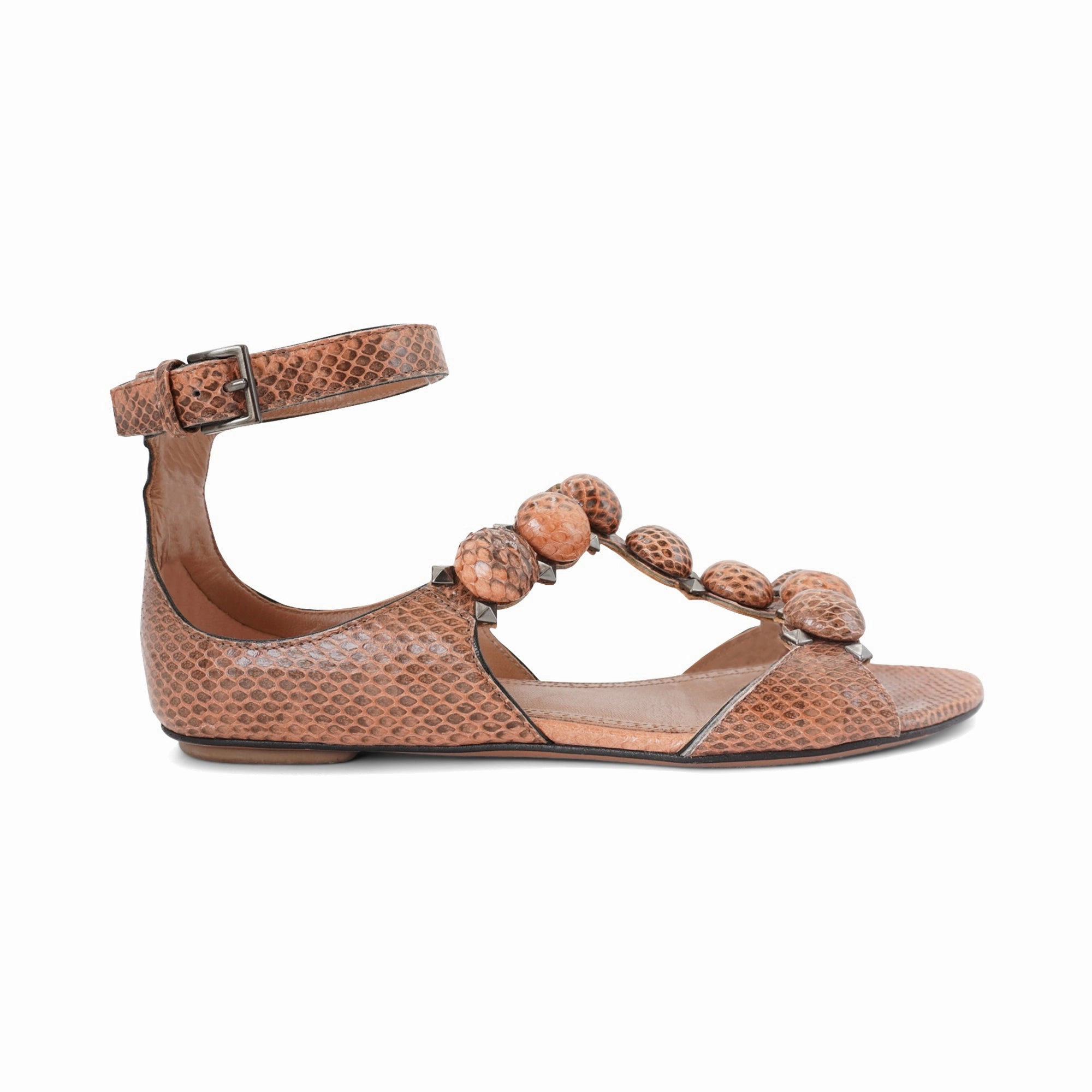Alaia 'Bombe' T-Strap Sandals - Women's 37.5 Relaxed Fit Shoes Relax Comfort
