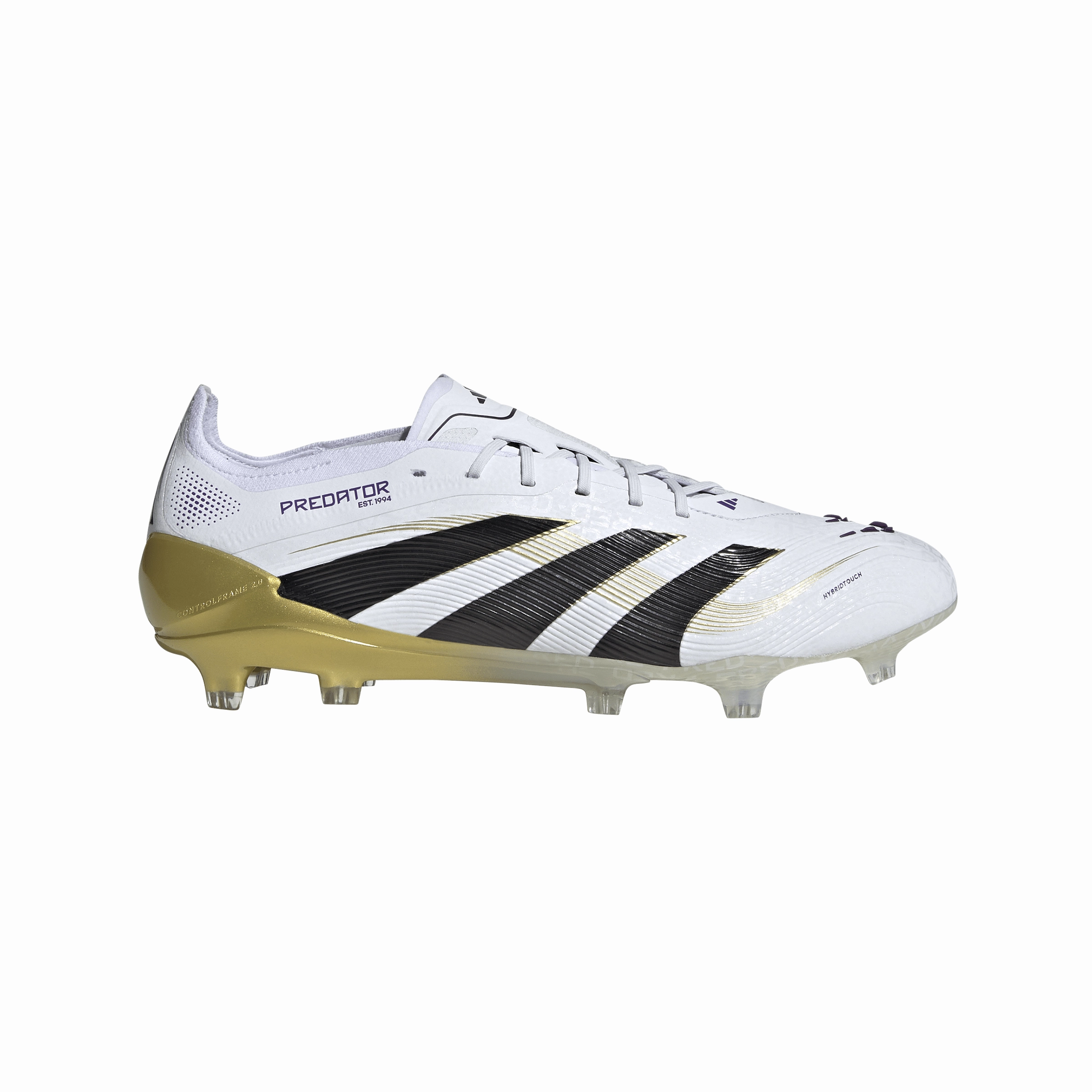 adidas Predator Elite FG Firm Ground Soccer Cleat - FTWhite/ CBlack/ Goldmt Natural flex Youth League