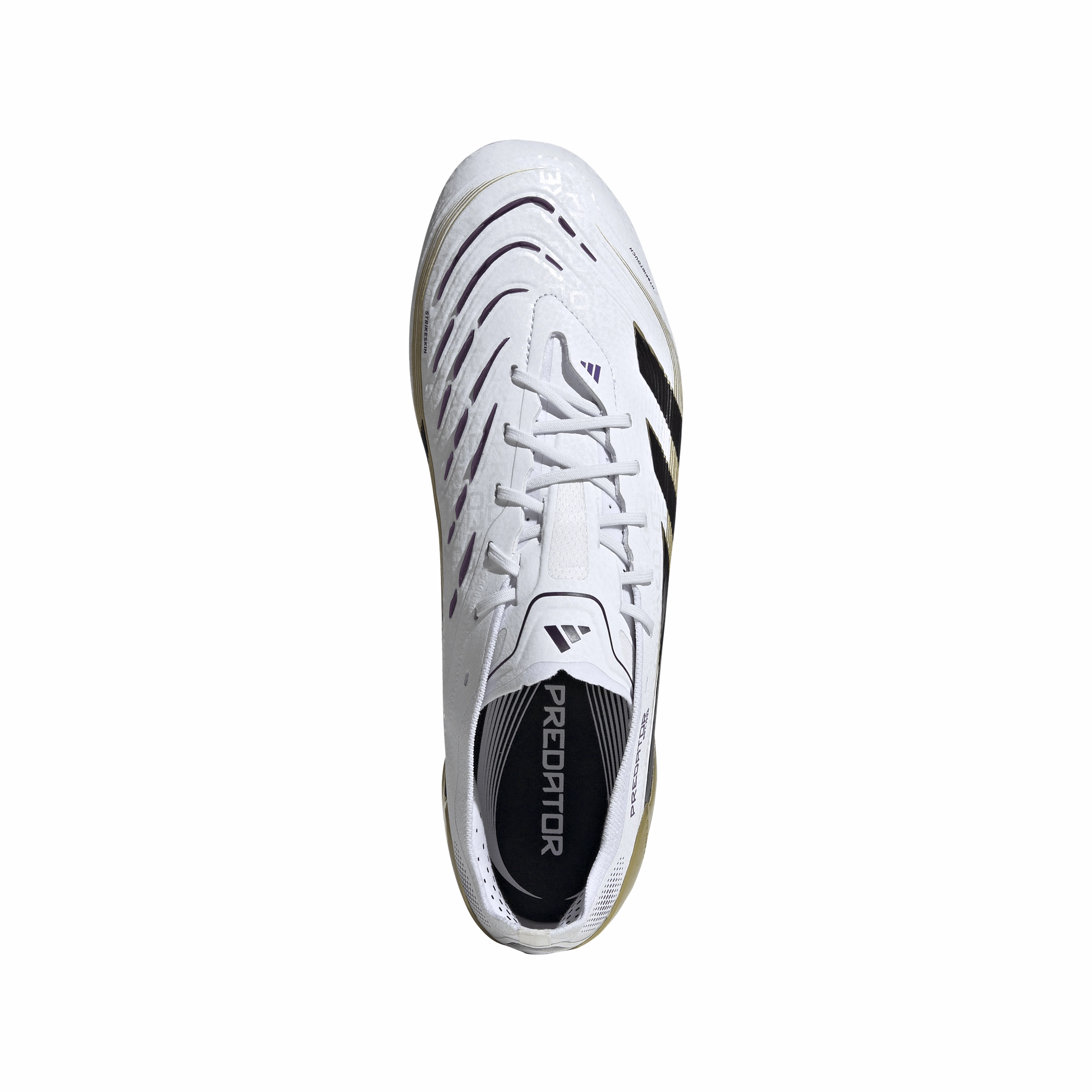 adidas Predator Elite FG Firm Ground Soccer Cleat - FTWhite/ CBlack/ Goldmt Anti Odor