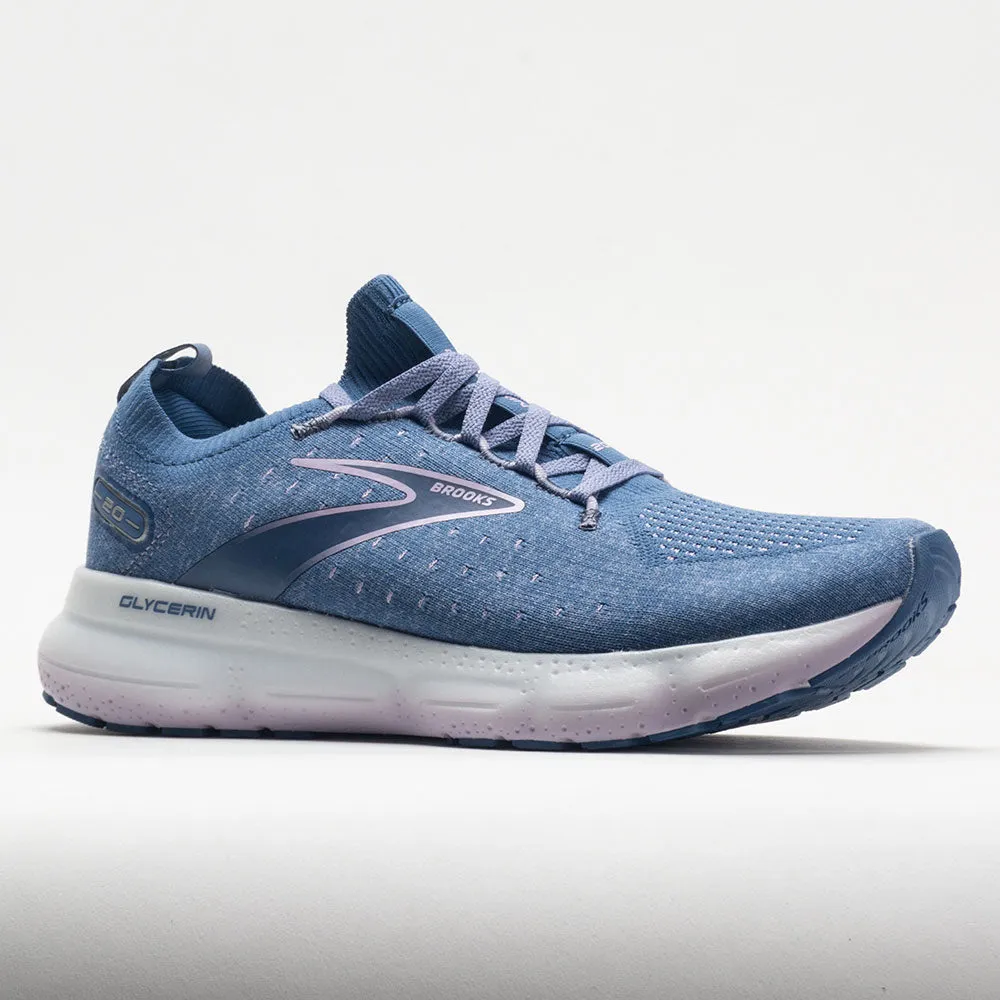 Brooks Glycerin StealthFit 20 Women's  Blue/Pastel Lilac/White Durable Sole