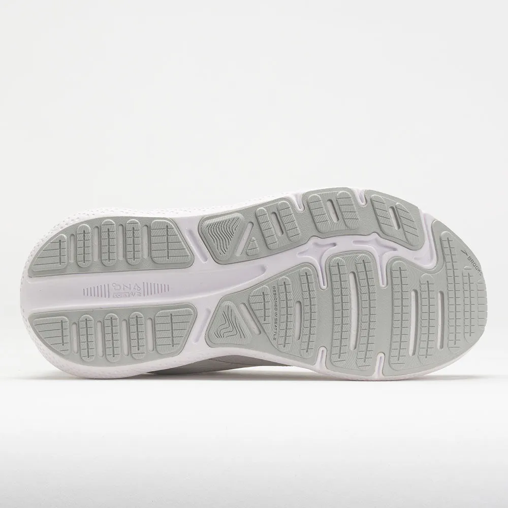 Brooks Ghost Max Women's  White/Oyster/Metallic Silver FlyteFoam daily - running companion shoes