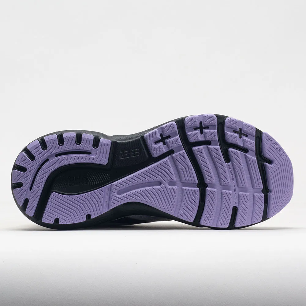 Brooks Adrenaline GTS 23 Women's  Grey/Black/Purple running for leisure shoes Strappy Design