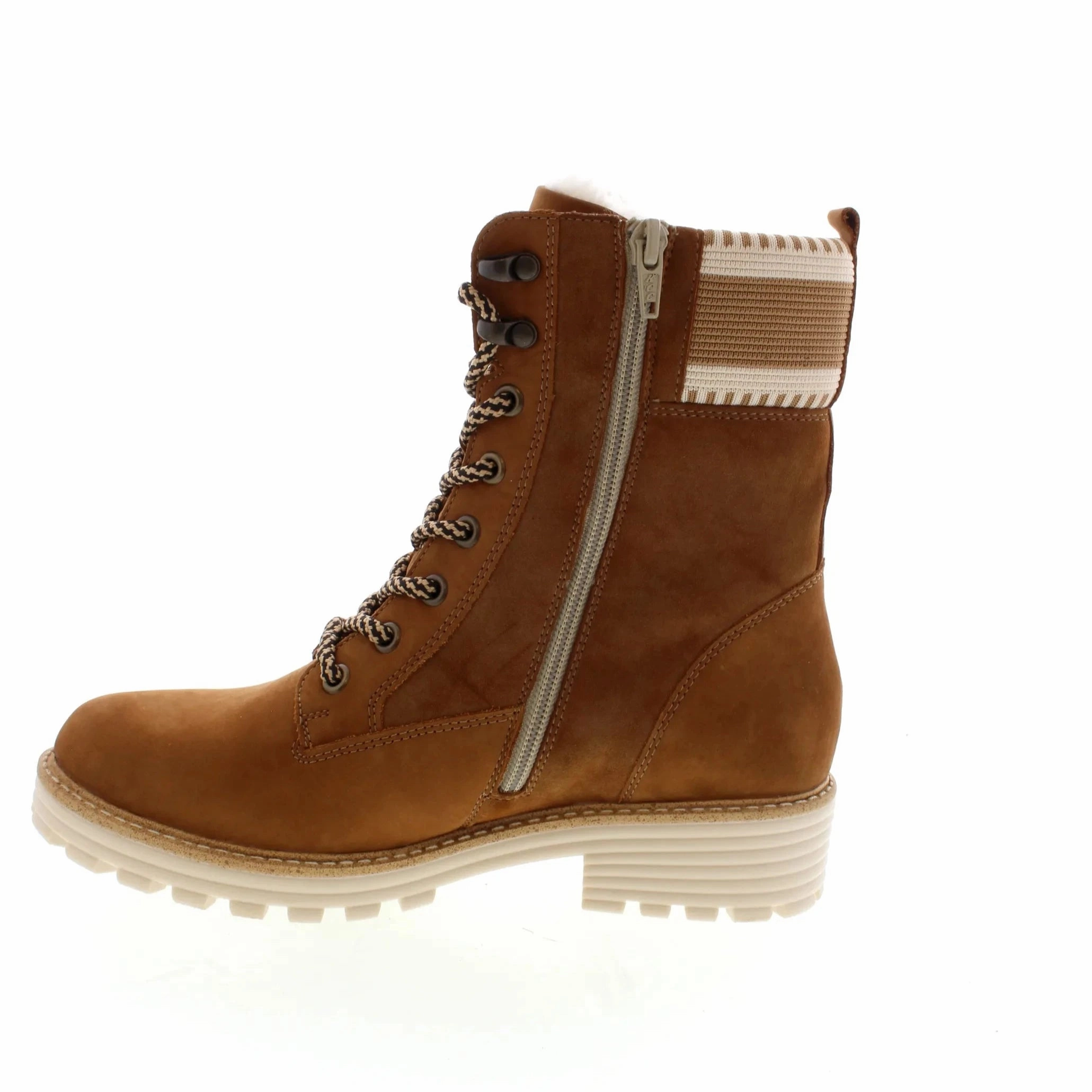 Zip Closure Outdoor Freedom D0W77-22 Elizabeth Hurley Tan Knit Cuff RTex