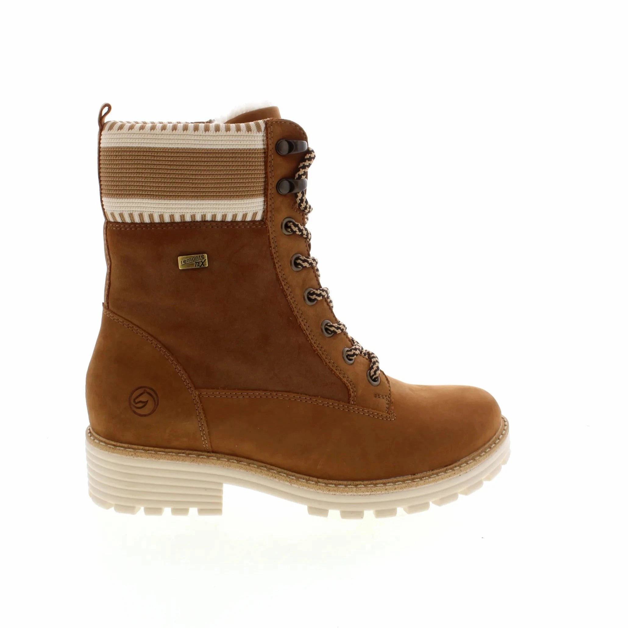 D0W77-22 Elizabeth Hurley Tan Knit Cuff RTex Brown Earth