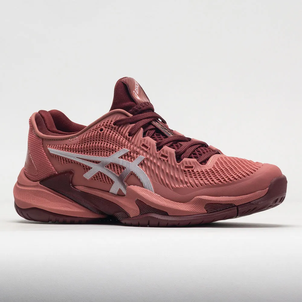seamless upper shoes ASICS Court FF 3 Women's  Light Garnet/White