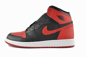 mid - range running shoes Air Jordan 1 GS "Bred"