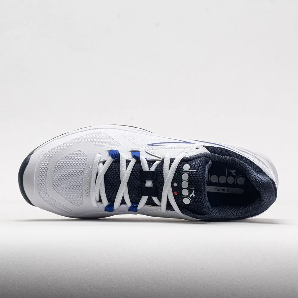 Slip-on Diadora Trofeo 2 Pickleball Men's  White/Surf the Web/Blue Corsair