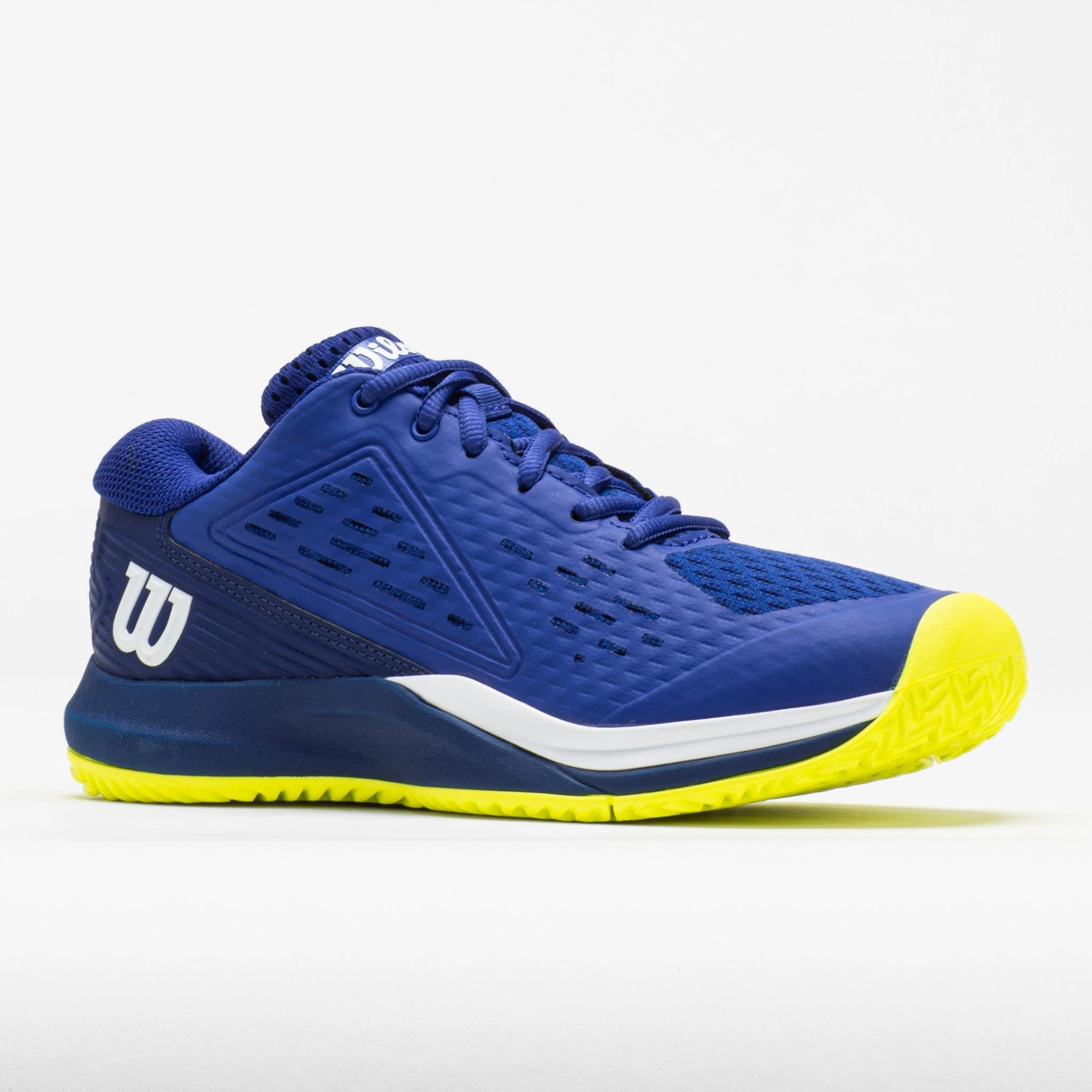 for intermediate diagonal - design shoes Wilson Rush Pro Ace Junior  Bluing/Blue Print/Safety Yellow