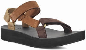 Teva Women's Midform Universal Leather Sandal Soft Cushioning Shoes