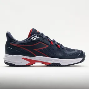 Diadora Trofeo 2 AG Pickleball Men's  Blue Corsair/White/Fiery Red dynamic - movement