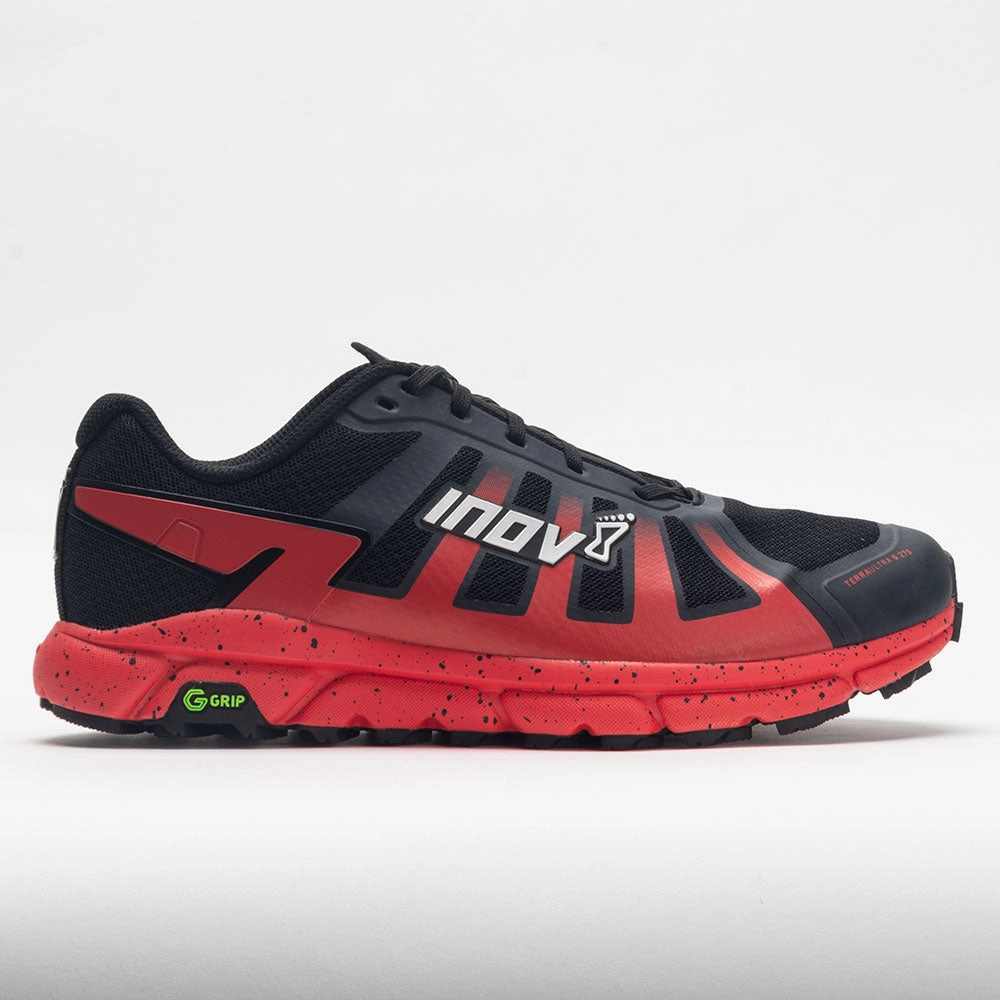 inov-8 Terraultra G 270 Men's  Black/Red vegan shoes elevated - heel shoes