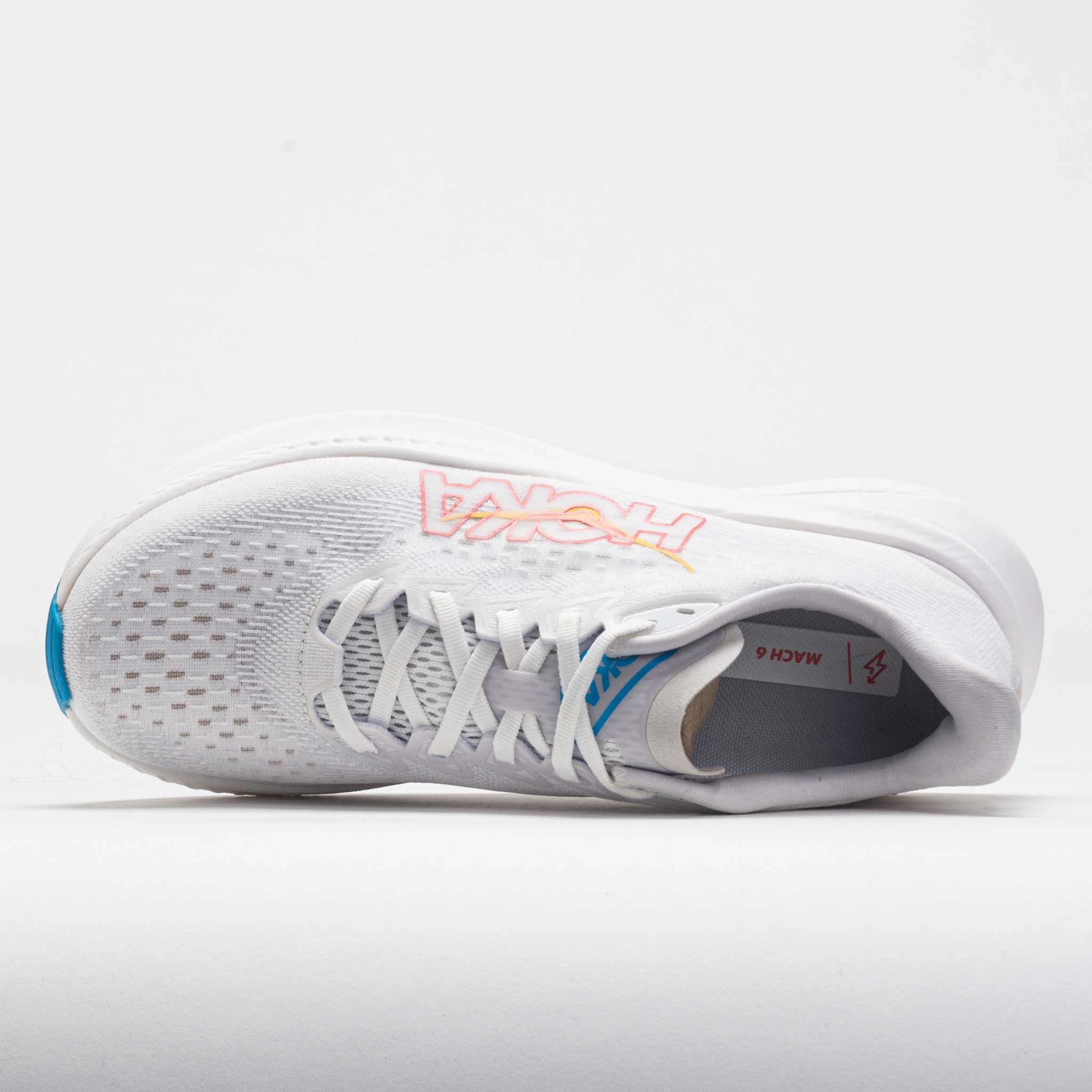 Cushioned Support HOKA Mach 6 Women's  White/Nimbus Cloud