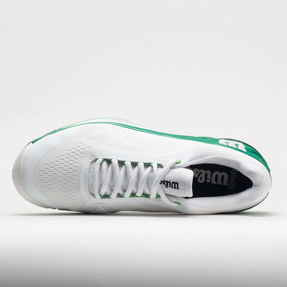 Wilson Rush Pro 4.0 Men's  White/Bosphorus/Green core strength Easy Clean