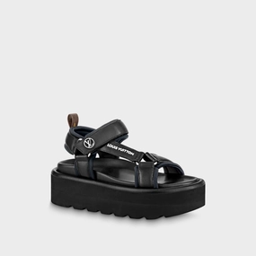 Soft Flexible Pool Pillow Flat Comfort Sandal Black Designer Slides & Sandals for Women