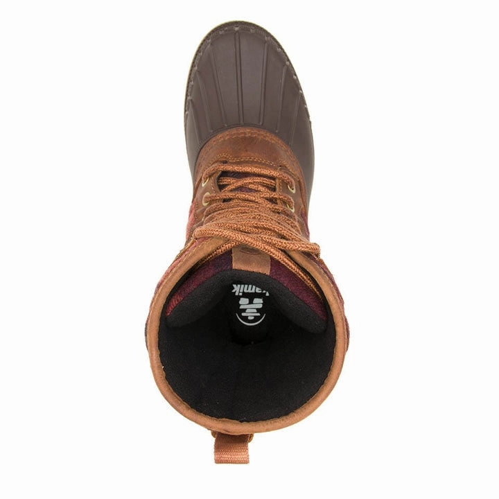 Sienna 3 Dark Brown Lace Up Design