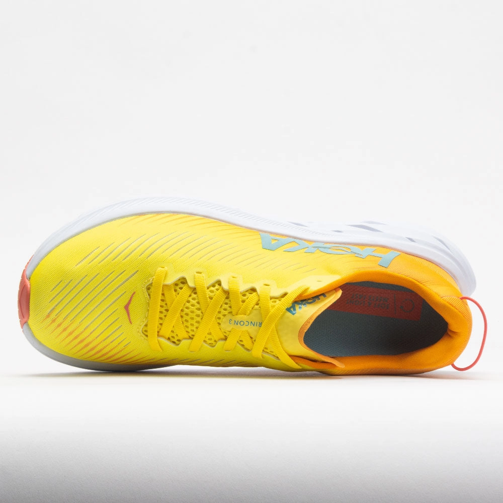 HOKA Rincon 3 Men's  Illuminating/Radiant Yellow padded - tongue