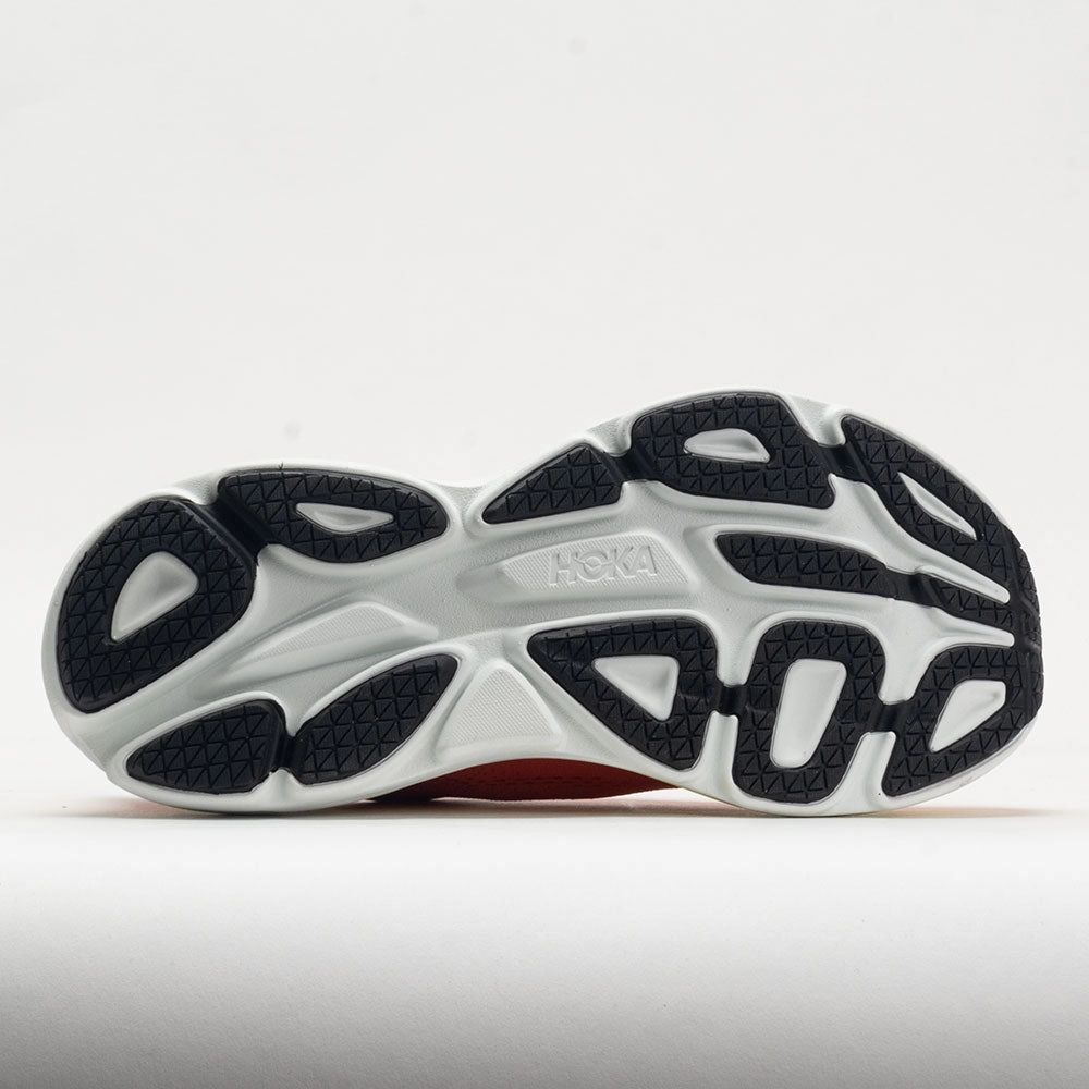 Running Water Bottles running in a zip line area shoes HOKA Bondi 8 Men's  Red Alert/Flame