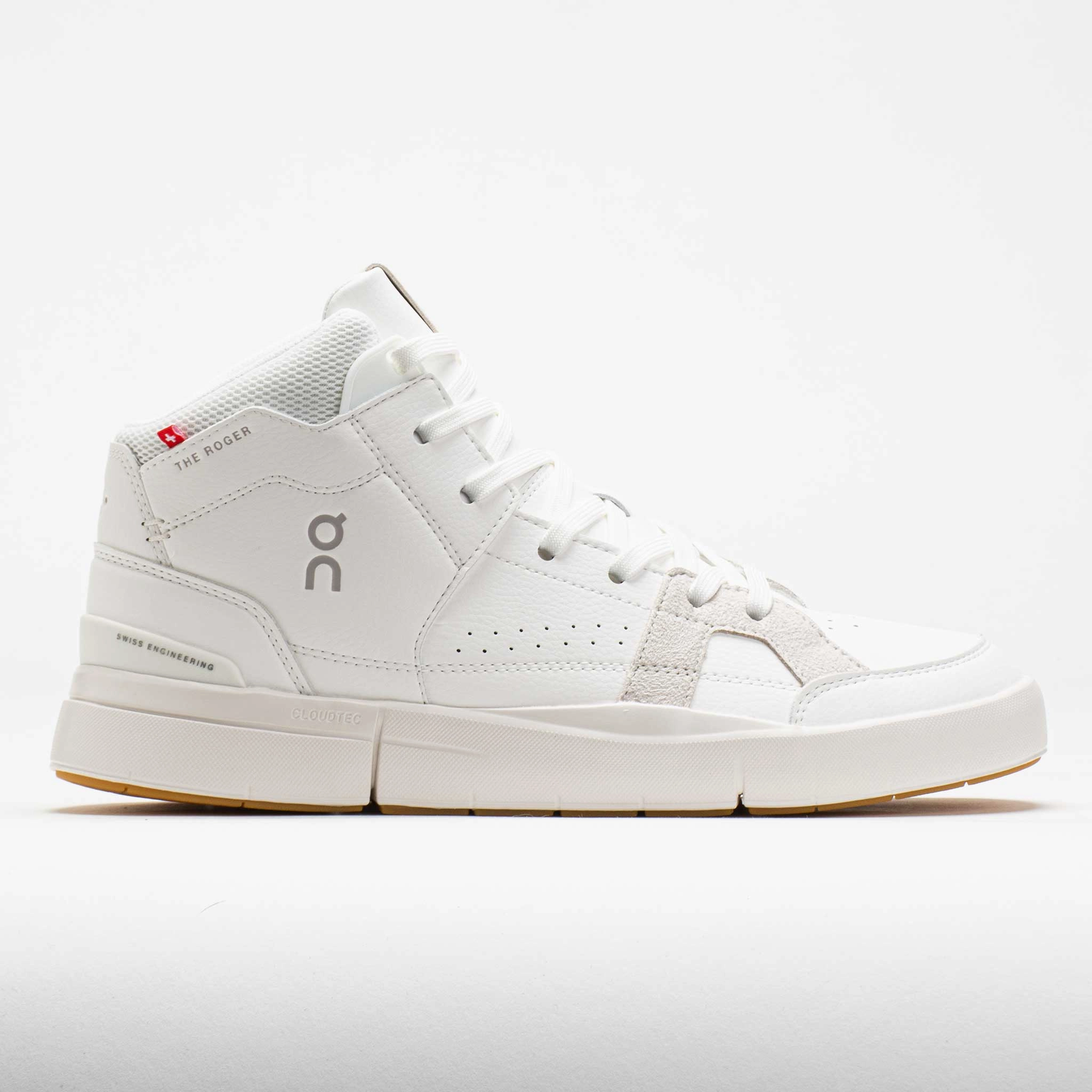 track running shoes On The Roger Clubhouse Mid 2 Men's  White/Sand