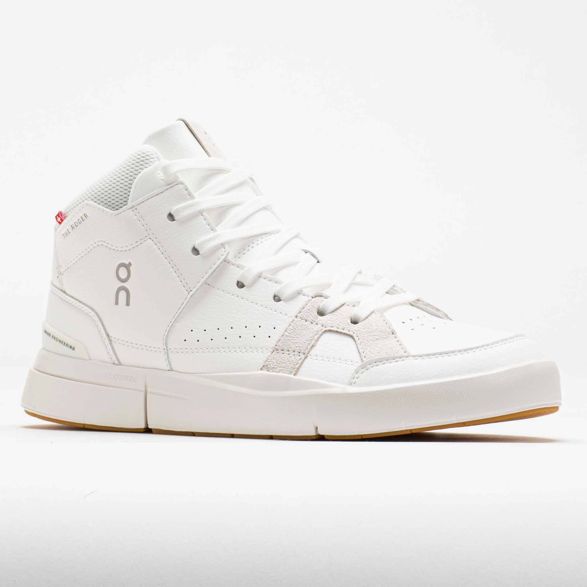 running in smooth tracks shoes On The Roger Clubhouse Mid 2 Men's  White/Sand