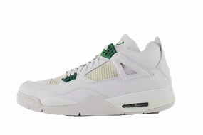 Air Jordan 4 "Platinum Green" label