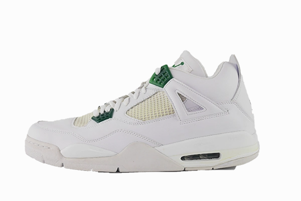 Air Jordan 4 "Platinum Green" label