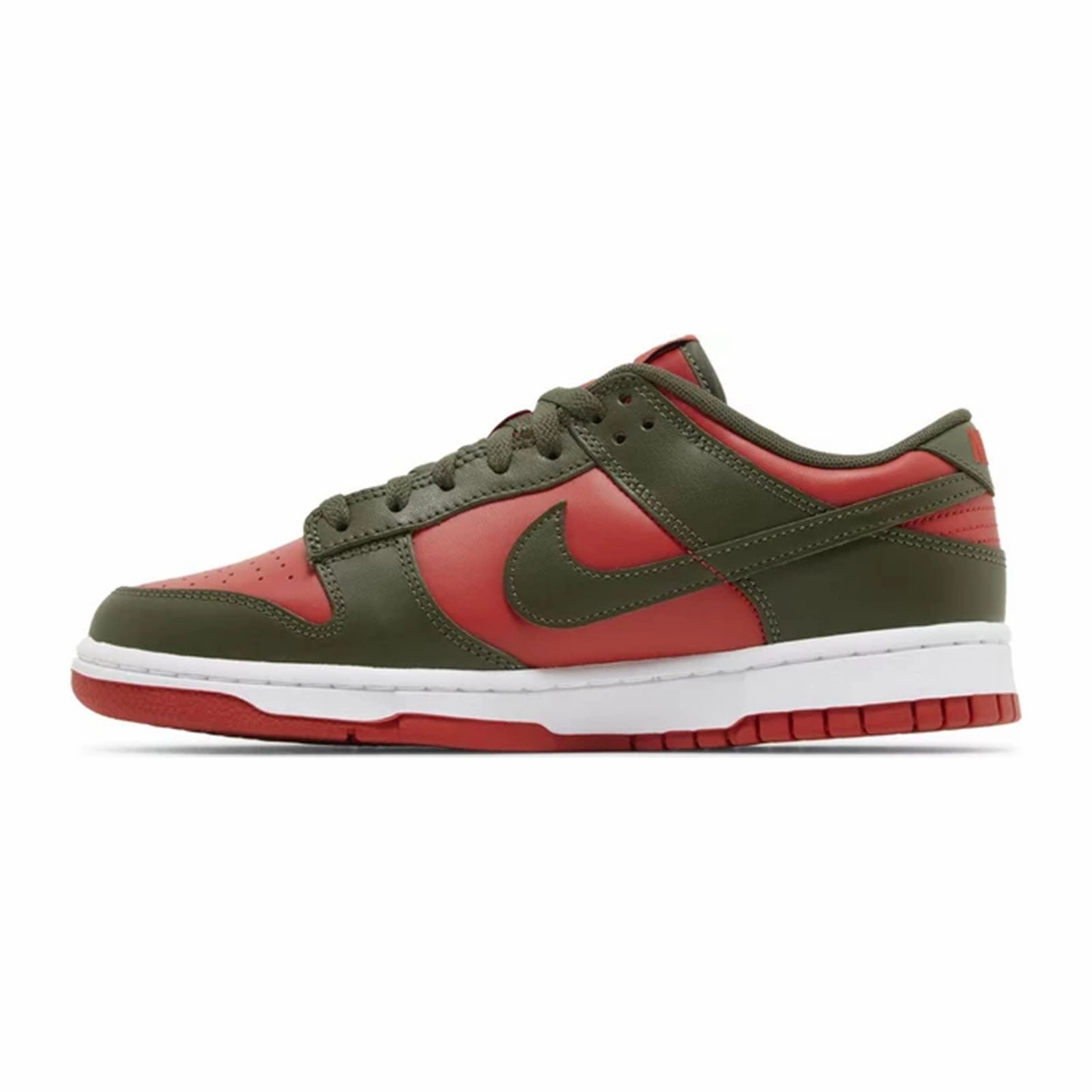 Designer Style Nike Dunk Low, Cargo Khaki Mystic Red