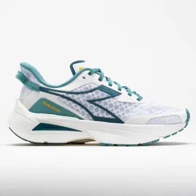 Diadora Frequenza Women's  White/Colonial Blue/Dusty Turquois experienced runner shoes Tear Resistant