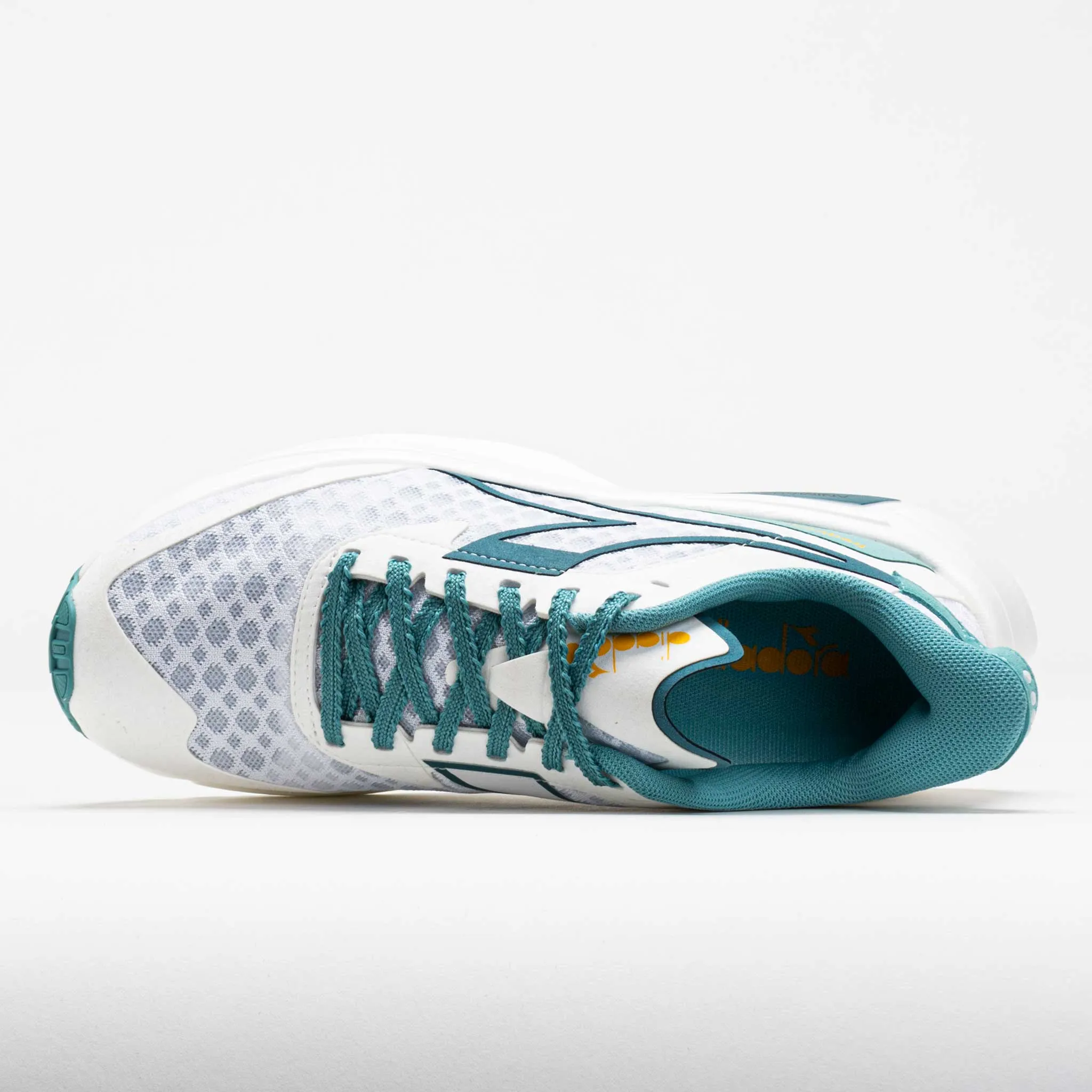 advanced - worthy Foam Cushion Diadora Frequenza Women's  White/Colonial Blue/Dusty Turquois