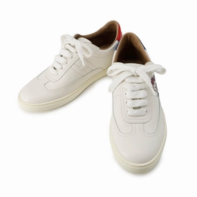 Smart Ease HERMES Sneakers Quicker Pegasus Pop White Leather Size 36