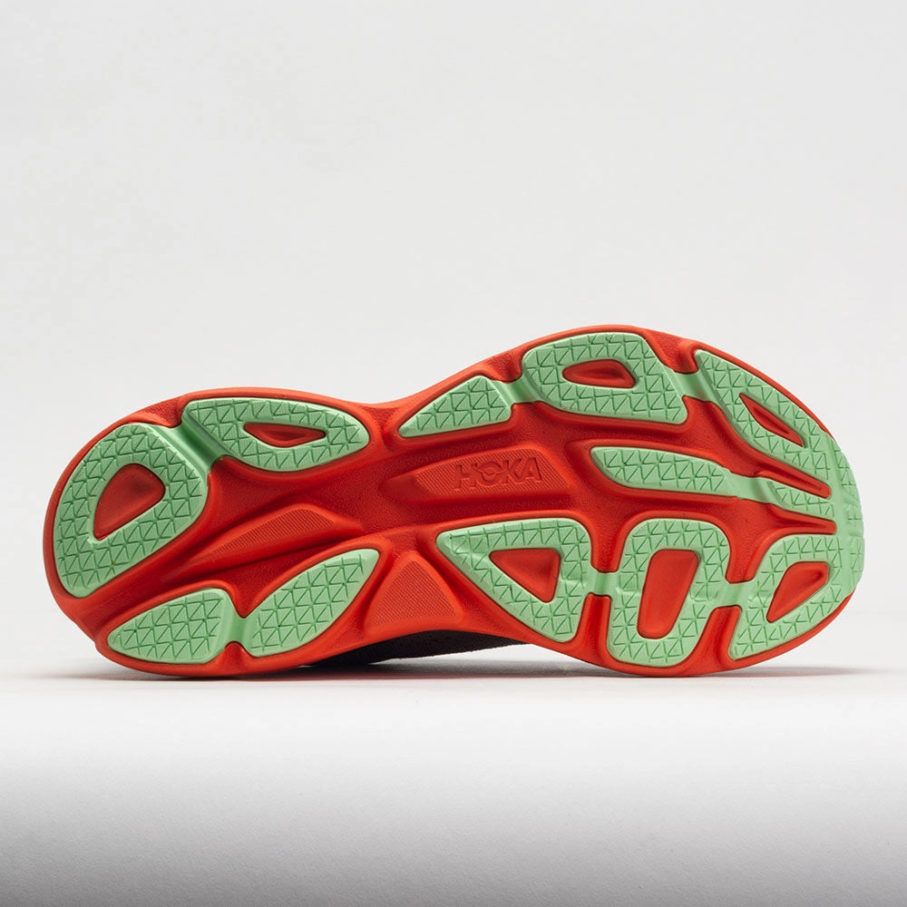 HOKA Bondi 8 Men's  Castlerock/Flame Reinforced toe treadmill - runner