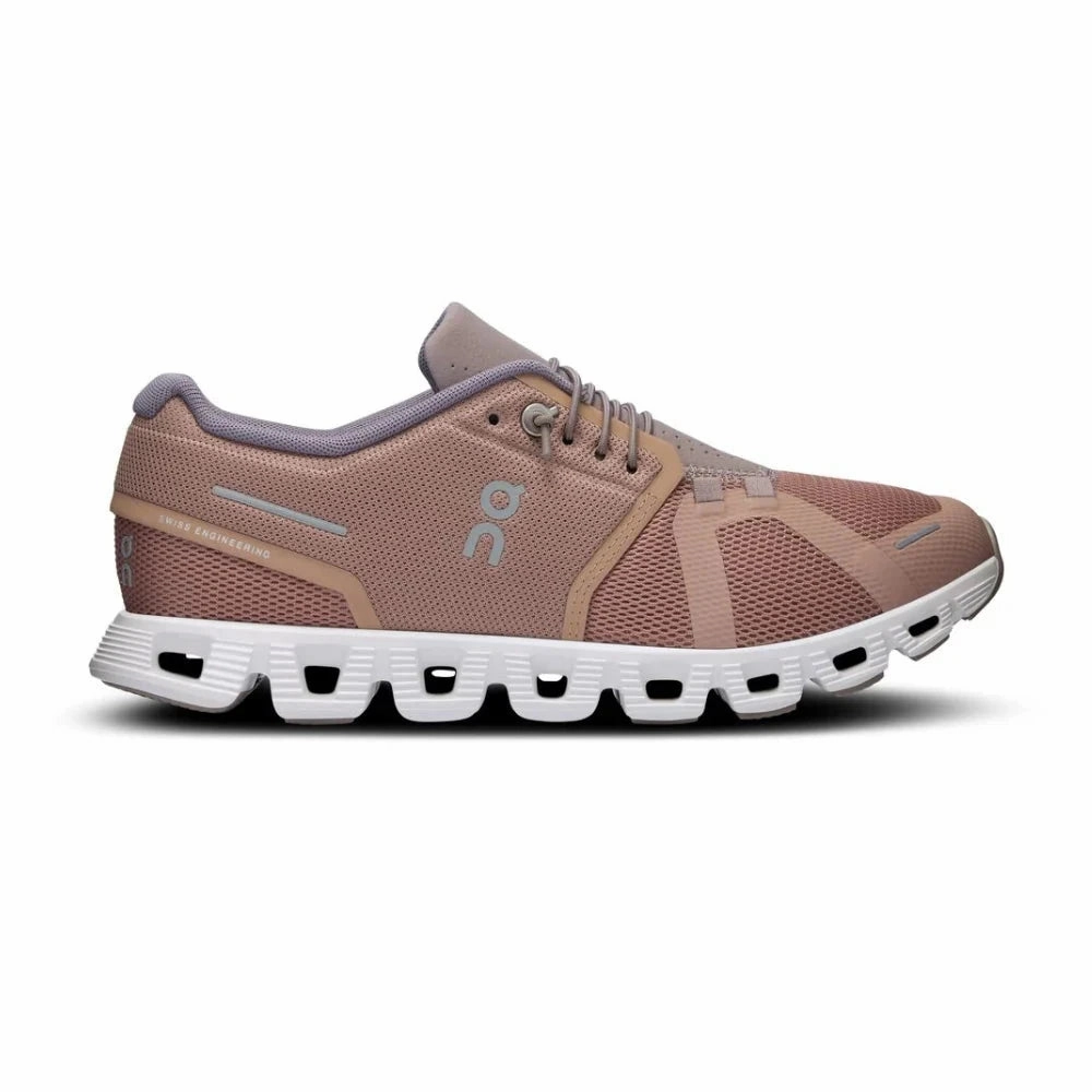 Women's ON Cloud 5 Rosebrown/Fog No Hassle Win Hike
