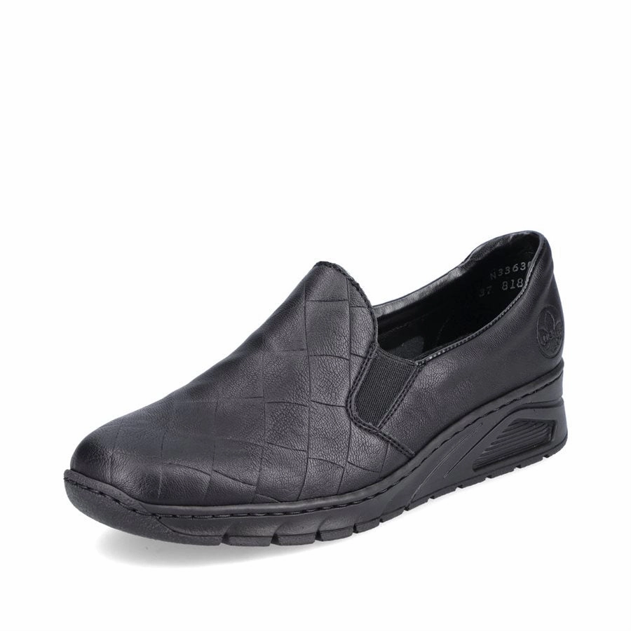 N3363-00 Black Slip On Neat Lines