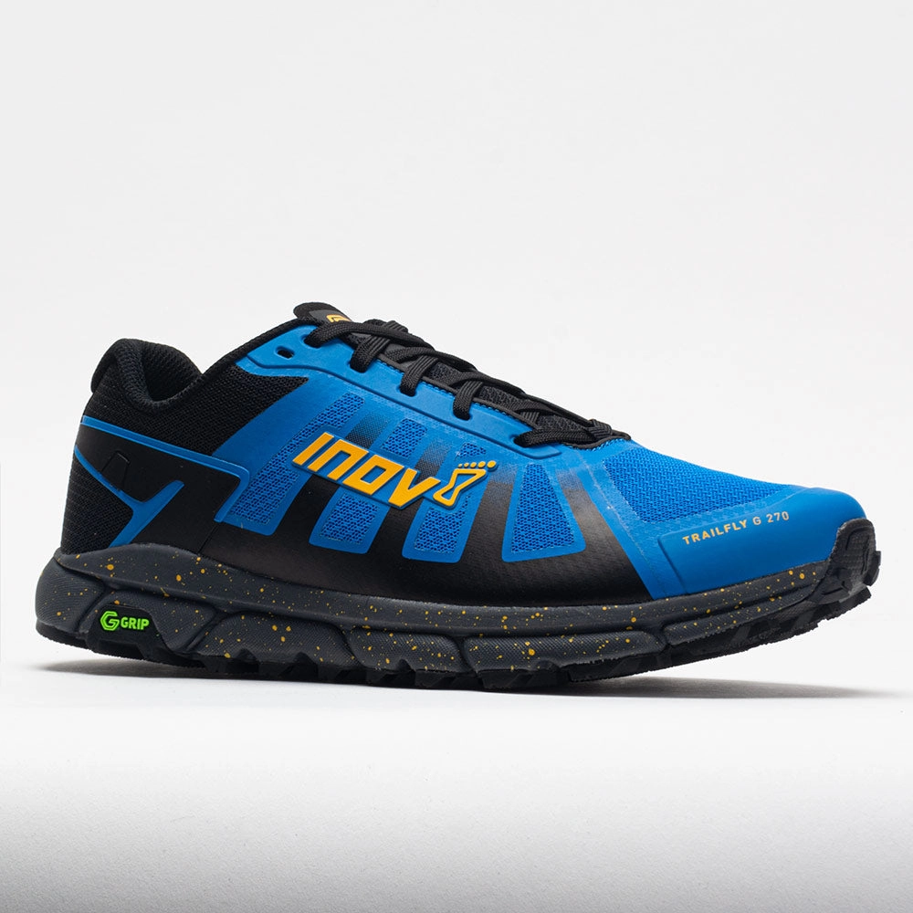 running in a bridge area shoes inov-8 TrailFly G 270 Men's  Blue/Nectar