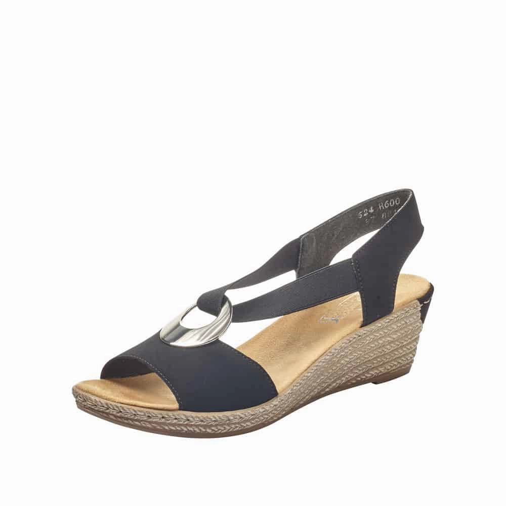 624H6-00 Black Slip On Flexible Fit Shoes Travel Ready