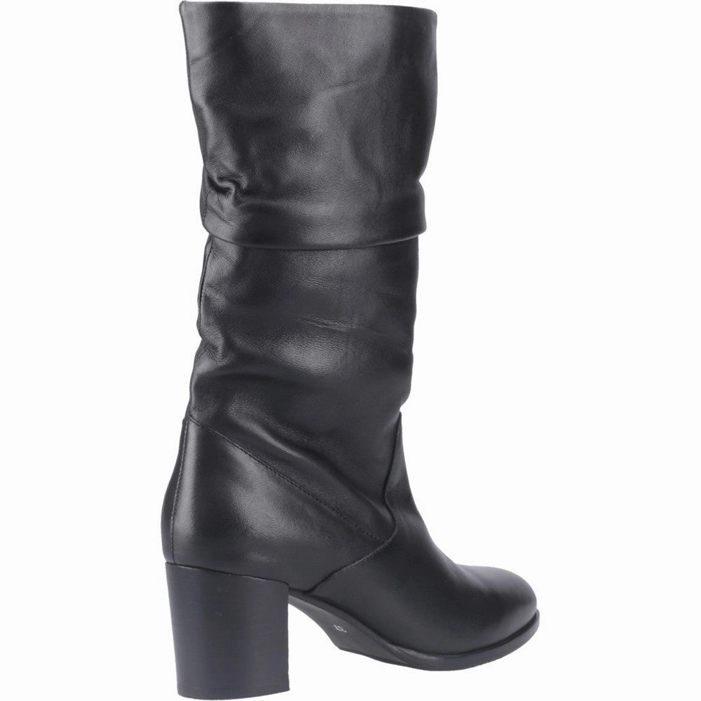 Hush Puppies Cosima Leather Ruched Boot Outdoor Leisure