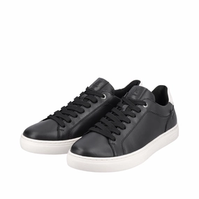 U0700-01 Black Lace Up Sneaker Autumn Ready