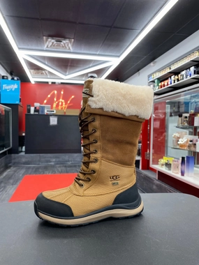 Ugg Adirondack Boot Tall Boot ??Chestnut?? (Women??s) Round Tip Wave Glow