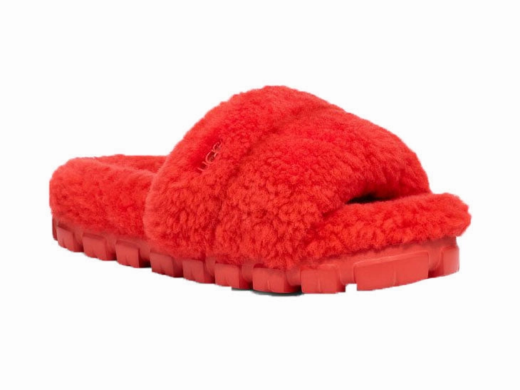 Mesh Upper Versatile Casual Footwear UGG Women's Cozetta Curly Red