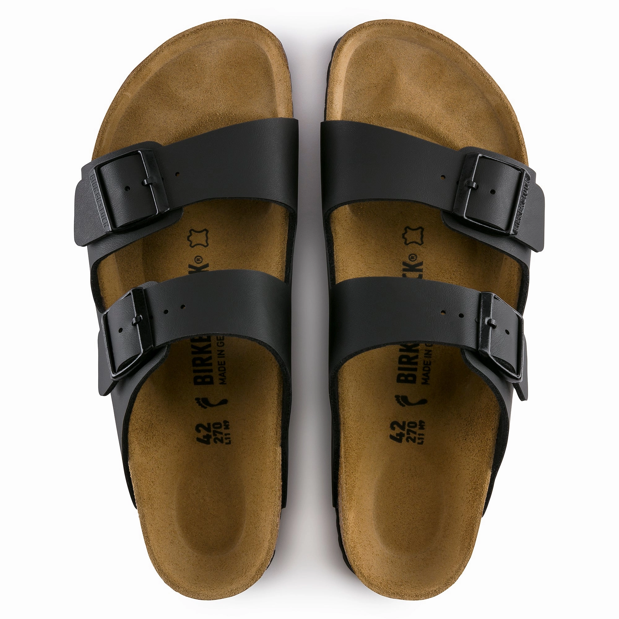Arizona Black BF Regular Closed Toe Comfort Slides