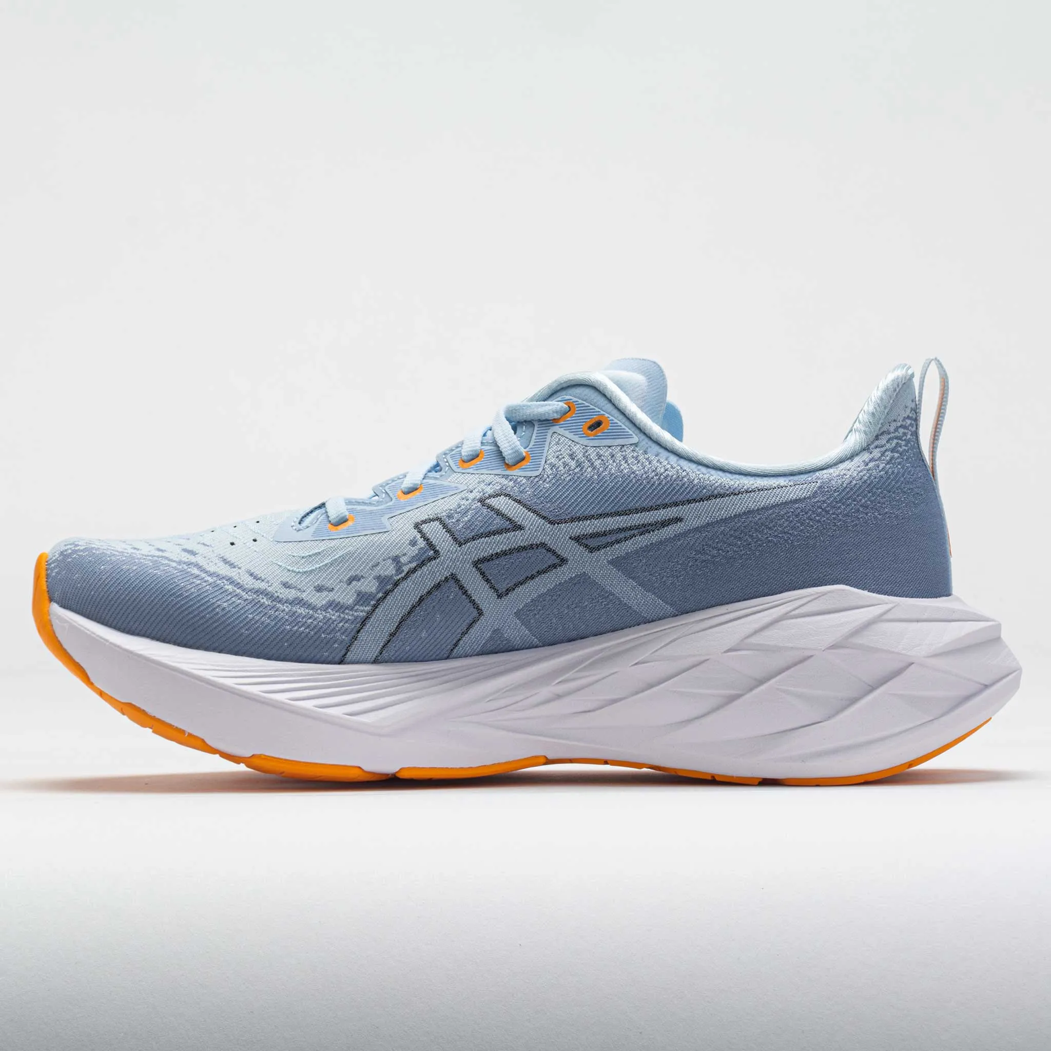 running in a ferry terminal area shoes Good resilience ASICS Novablast 4 Men's  Light Blue/Light Navy