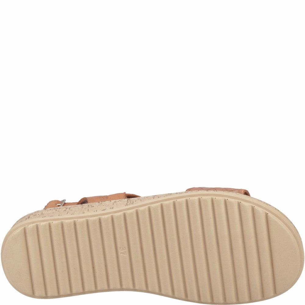 Hush Puppies Ebony Woven Sandal Memory   foam