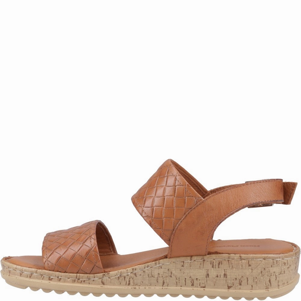 No Breakin Run Errands Hush Puppies Ebony Woven Sandal