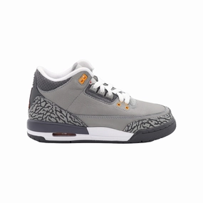 Air Jordan 3 (GS), Cool Grey (2021) jogging running option cross - country running