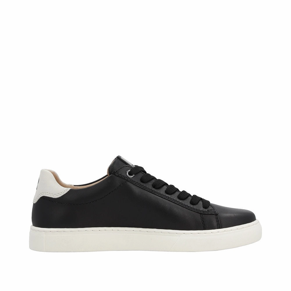 Monochrome Style U0704-00 Lace Up Sneaker Black
