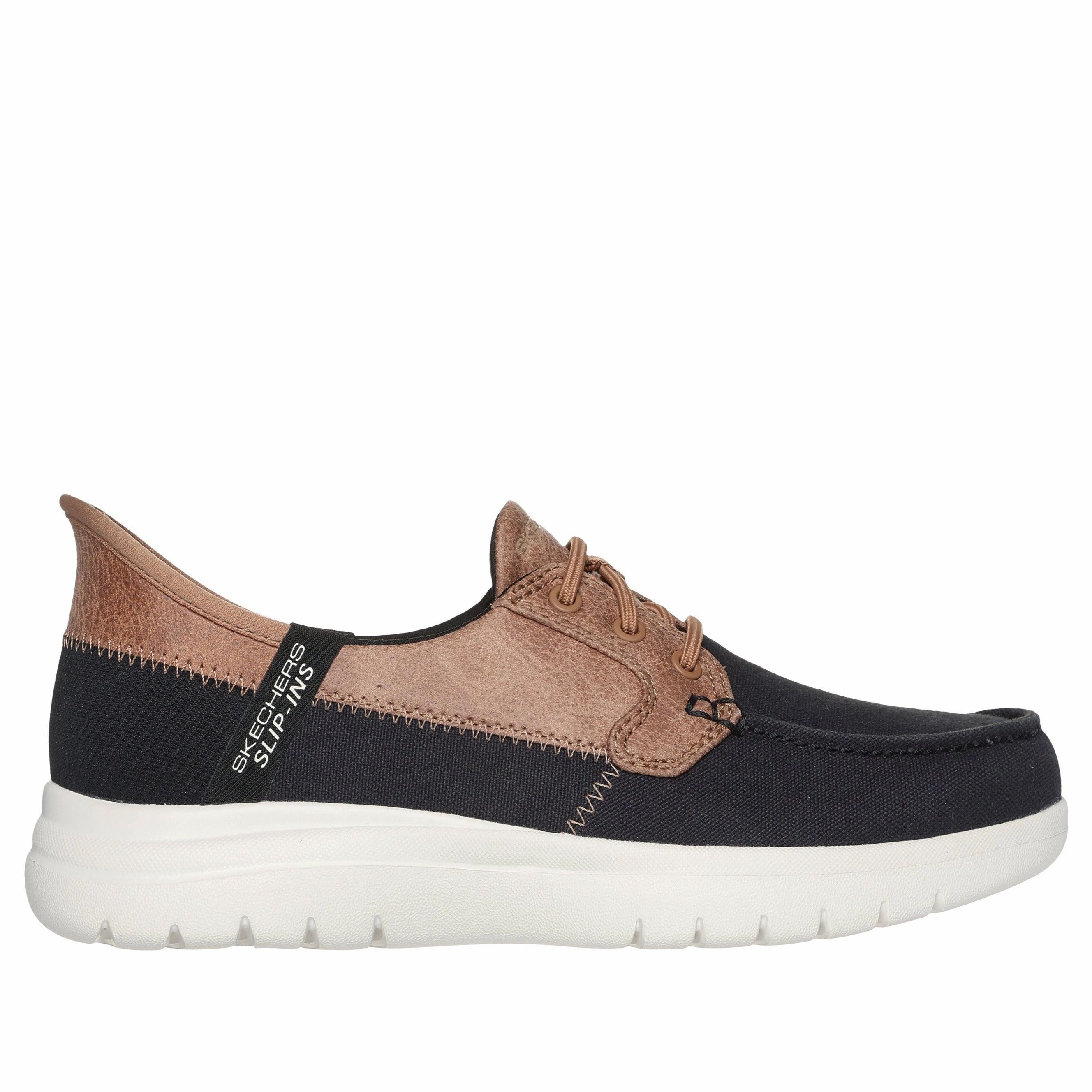 Women's Slip-Ins: On-The-Go Flex - Palmilla Black/White Shady Hike Breathable Shoes